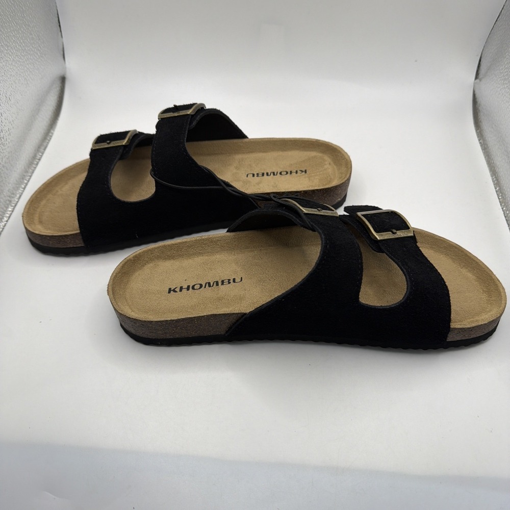 KHOMBU Ashville Slide Sandals Women's Size 6 Black. New - Picture 6 of 7